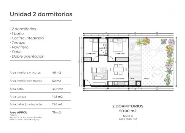 Grutas de la Ballena. Apartamentos de 1 y 2 dormitorios