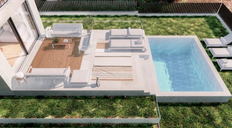 Ibiza. Santa Eulalia del Río. 8 casas con piscina y jardín privado
