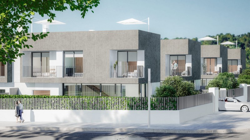 Ibiza. Santa Eulalia del Río. 8 casas con piscina y jardín privado
