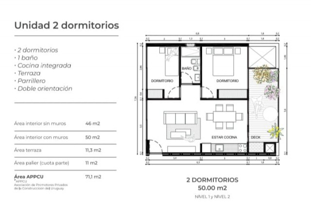 Grutas de la Ballena. Apartamentos de 1 y 2 dormitorios