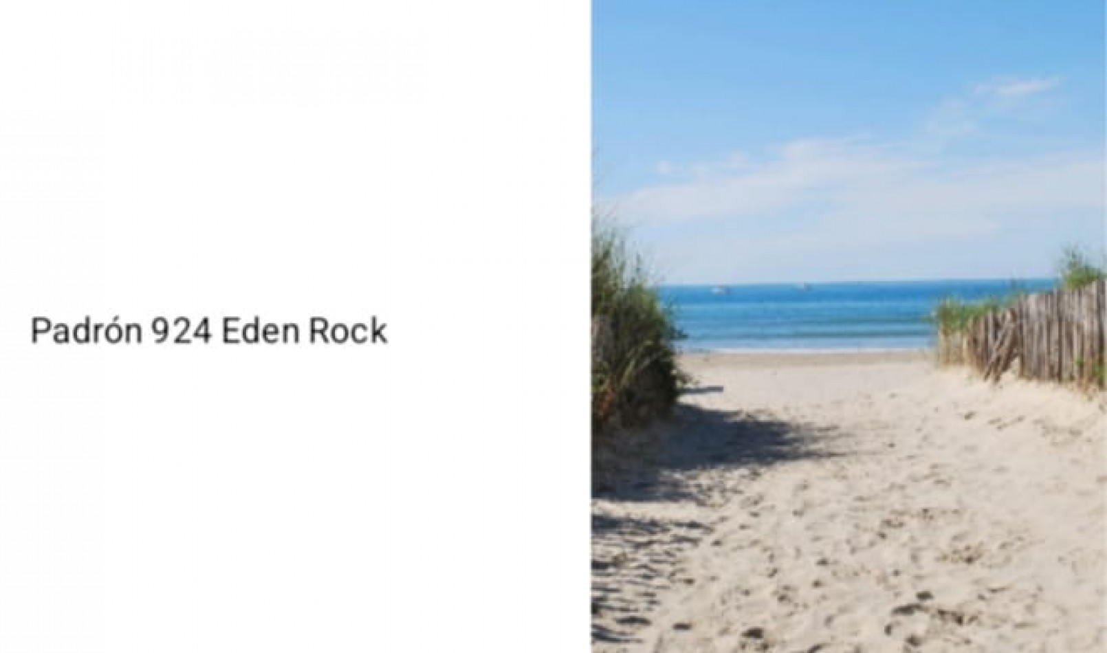 DOS HECTAREAS PRIMERA LINEA EN EDEN ROCK